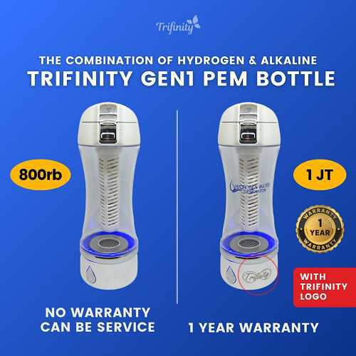 Trifinity Bottle Gen1 Generation Hydrogen And Alkaline Water