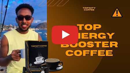 Mystery man after trying Trifinity coffee became strong and better