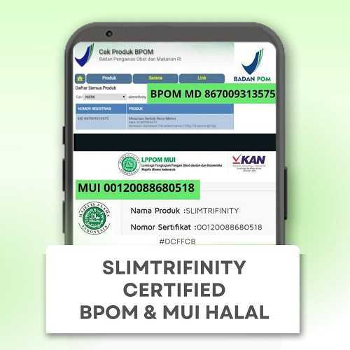 sertifikasi Bpom Mui halal slim trifinity