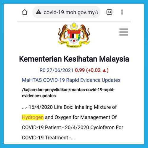 Artikel Hydrogen u Virus Corona